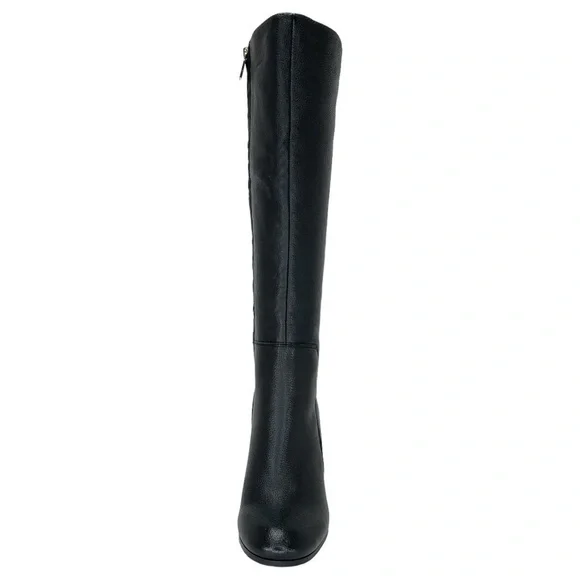 Kenneth Cole New York Justin Black Leather Knee High Womens Boots Size 6.5M - Picture 2 of 16